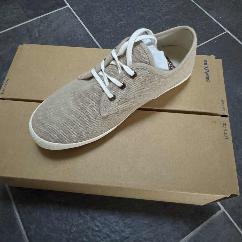 SeaVees Tan Minimalist Sneakers